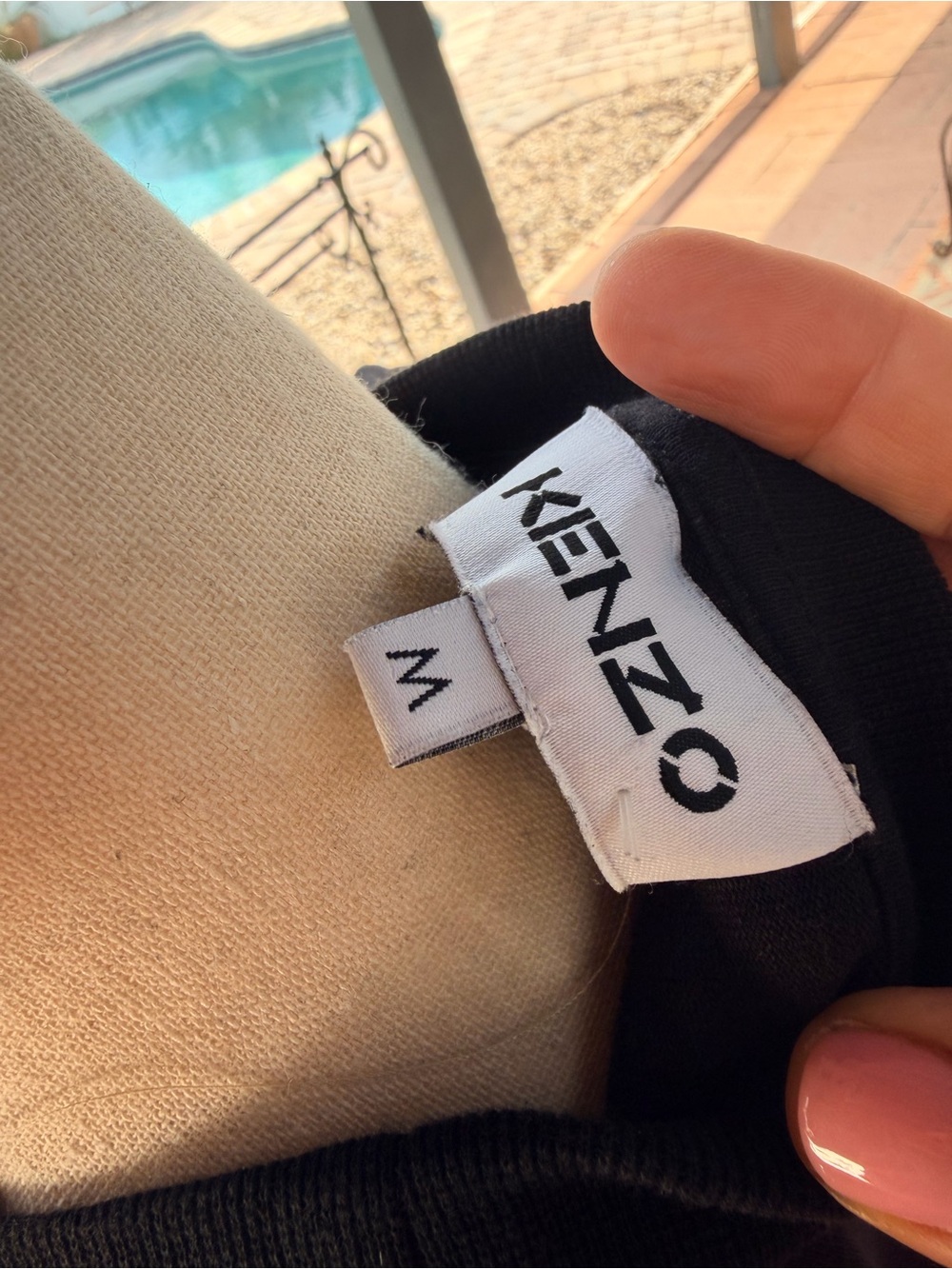 Like new Kenzo Paris Black Short-Sleeve Logo Cuff T-Shirt Dress size M - Picture 7 of 9